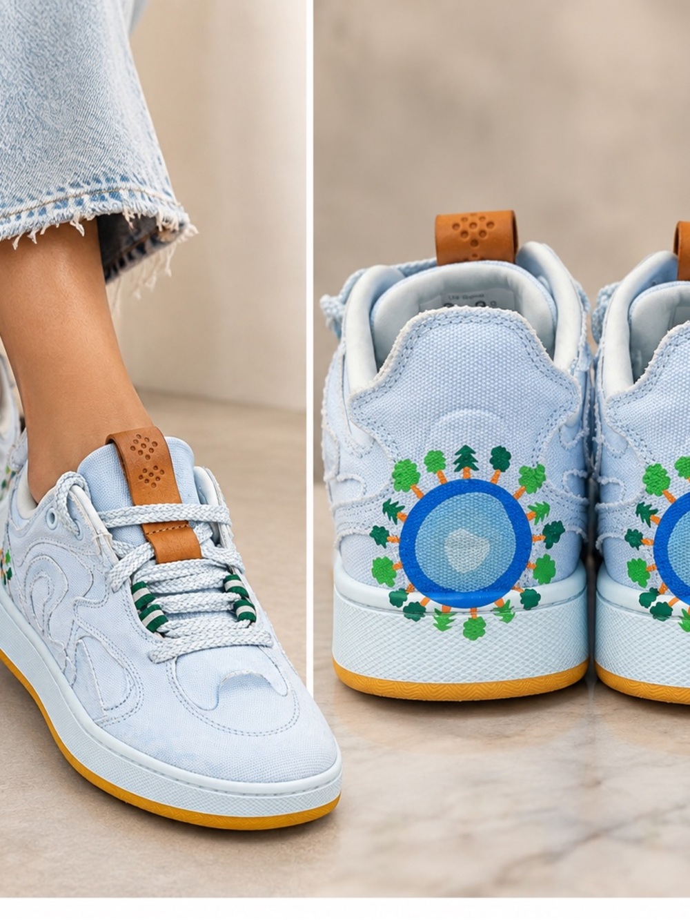 Public Sole The Carver Baby Blue Sneakers Men’s 7 Women’s 8.5